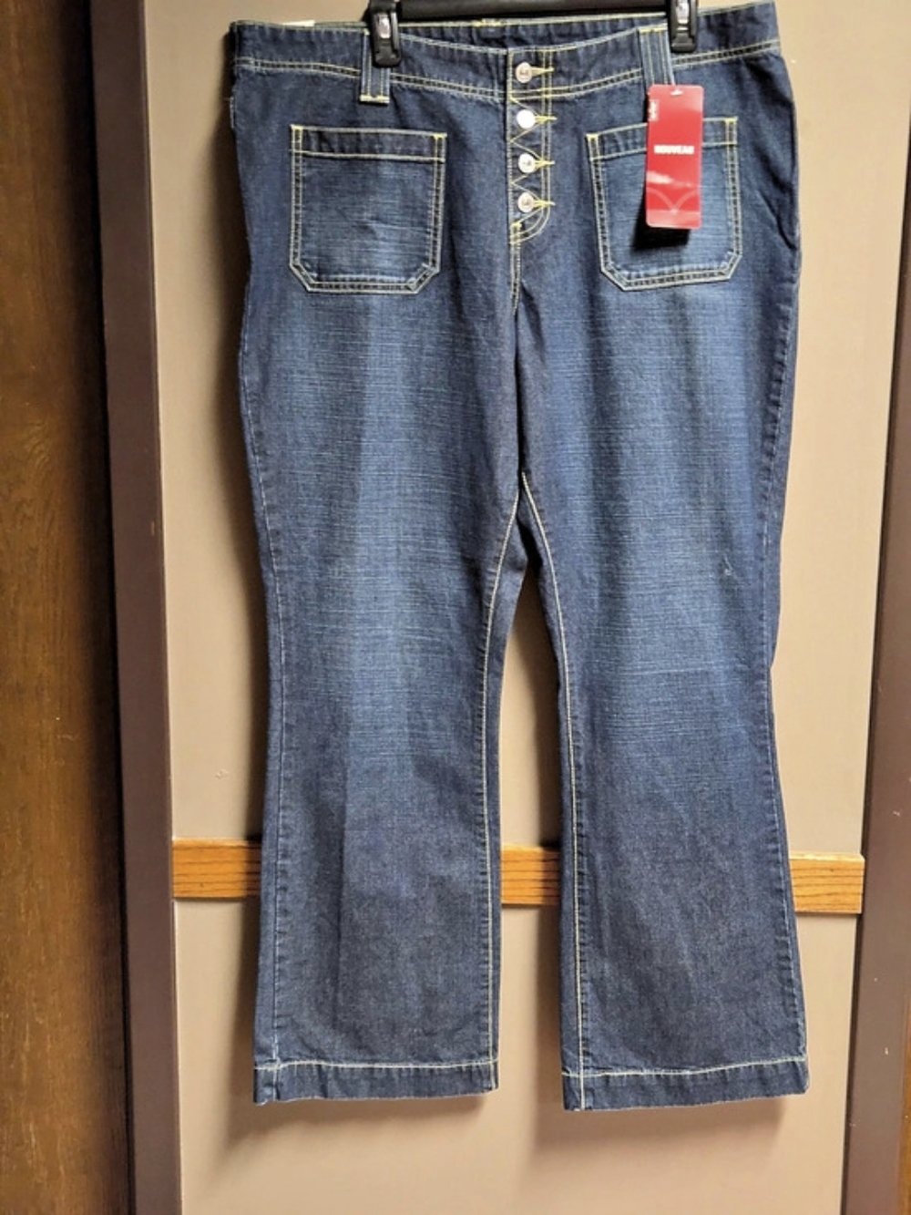 Levi's 529 NWT 18W Button Fly Patch Pocket Bootcut Jeans Y2K Retro